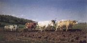Rosa Bonheur Ploughing in the Nivenais oil painting on canvas